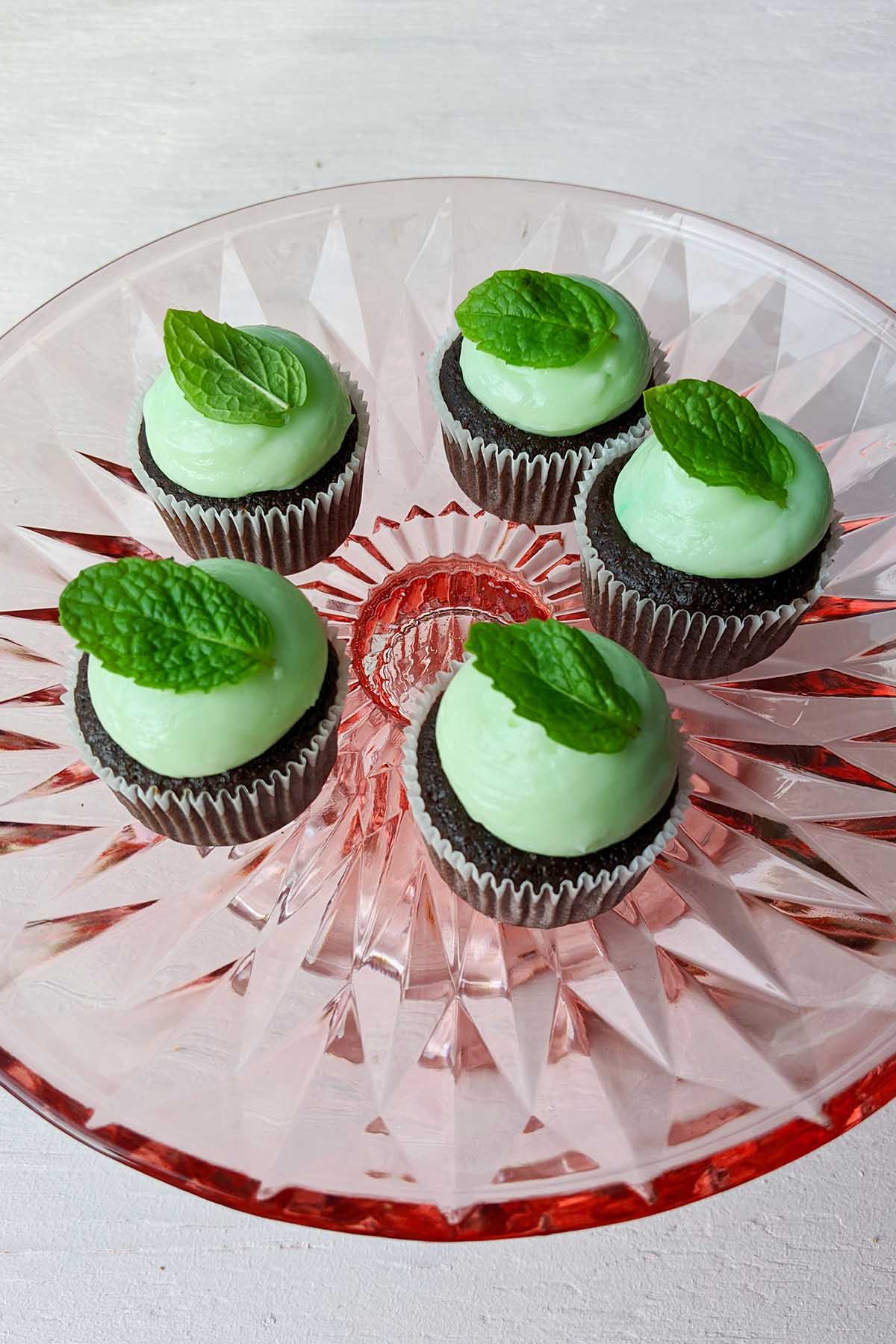 chocolate mint cupcakes