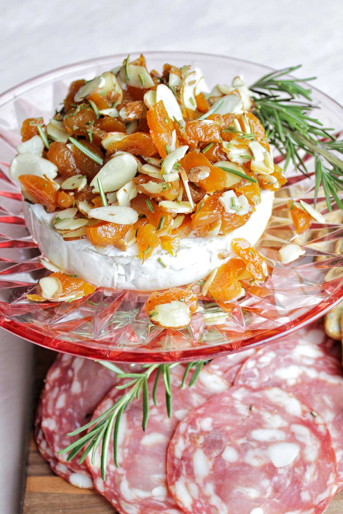 apricot and honey baked brie