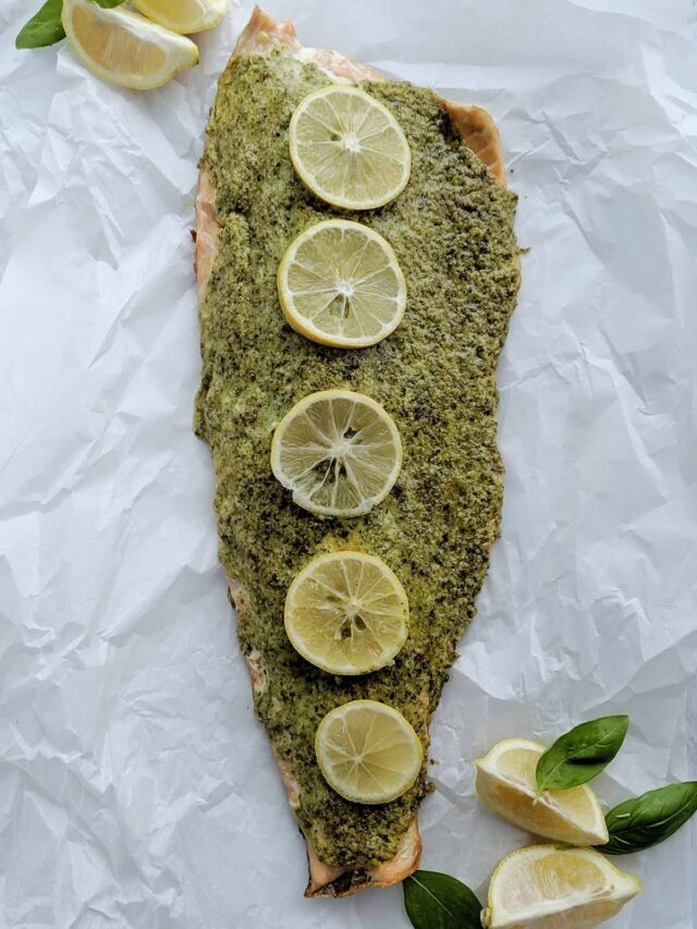 Herb Crusted Baked Salmon
