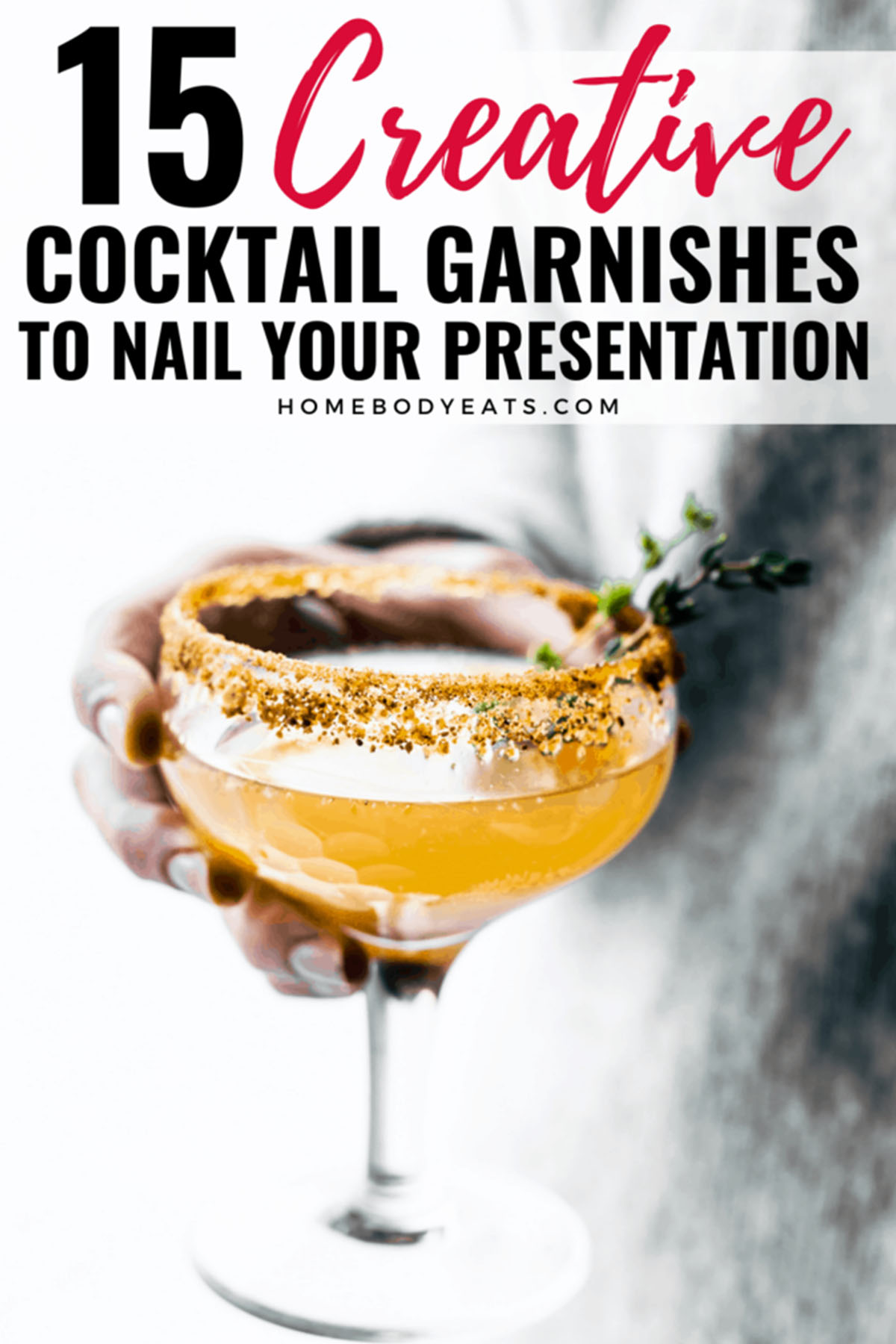 15 creative cocktail garnish ideas