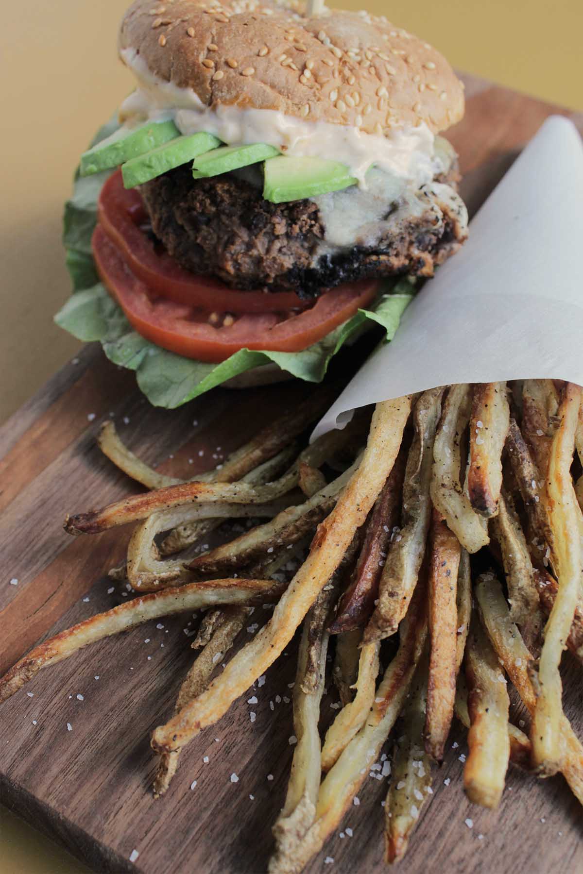 chipotle black bean burger