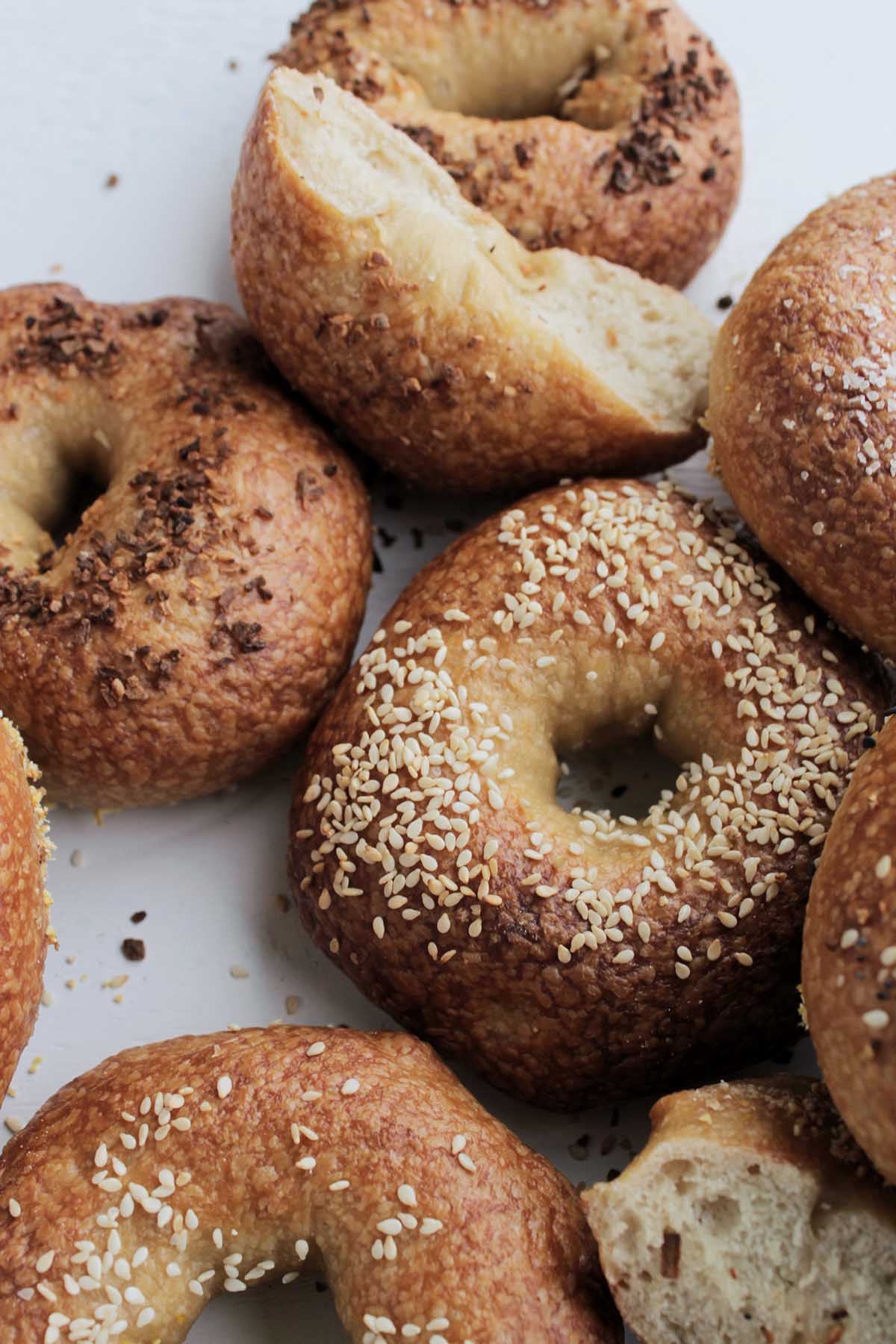 homemade bagel recipe.