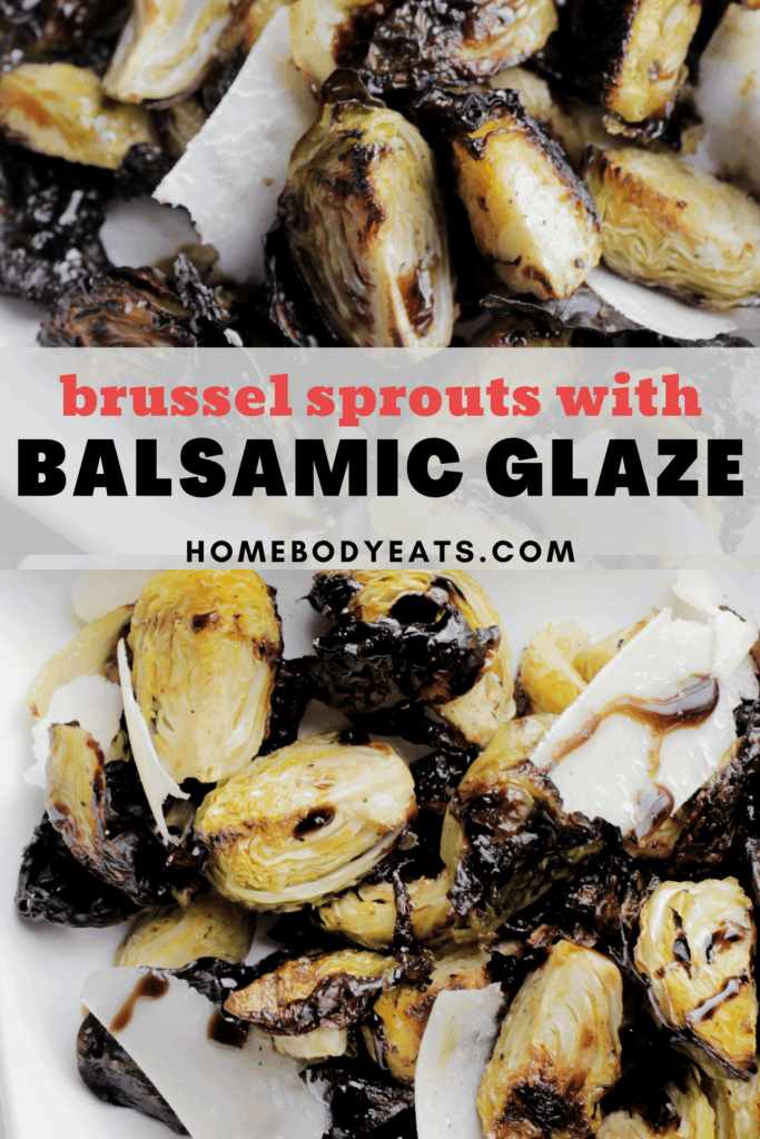 brussel sprouts with balsamic glaze pin