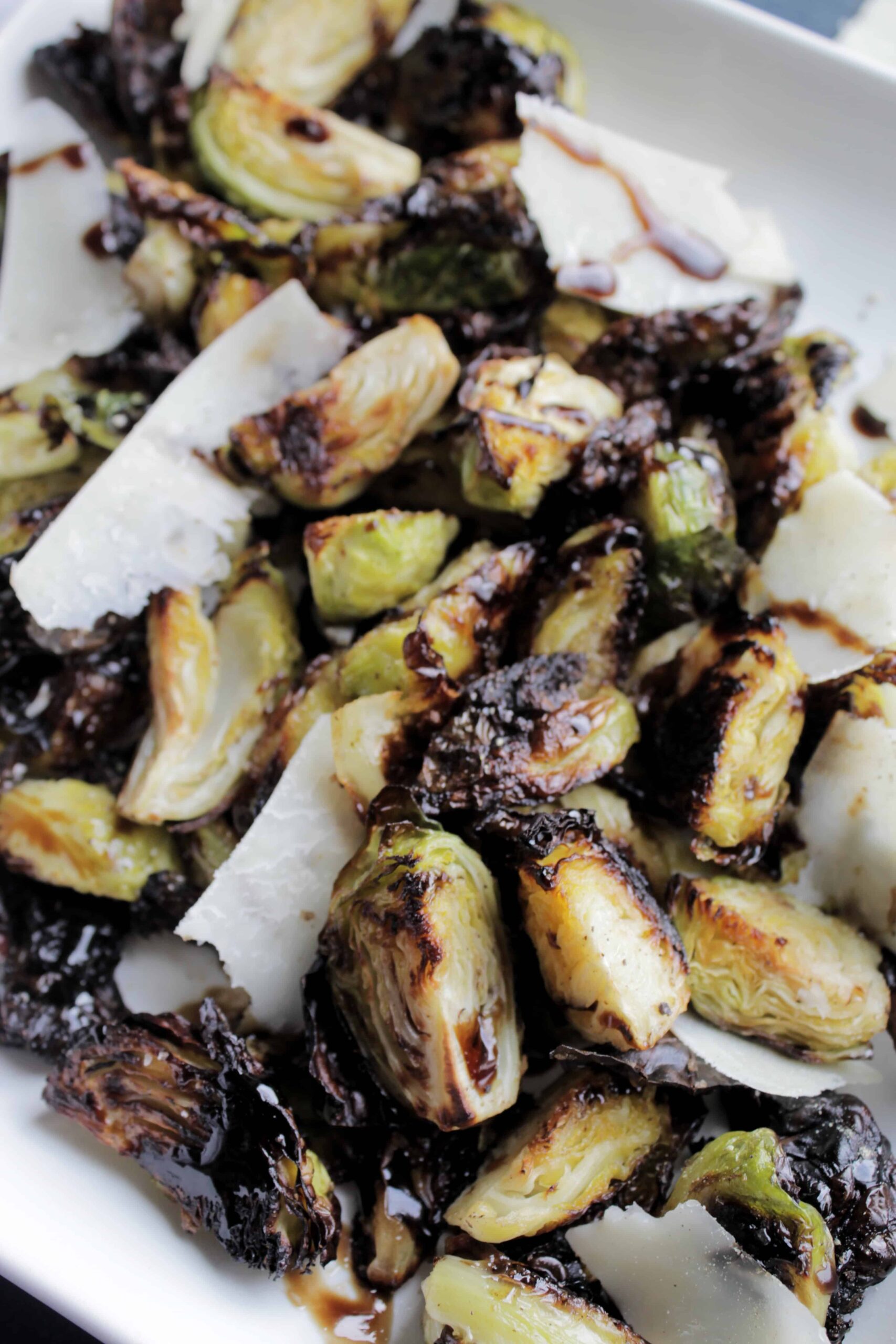 4 Ingredient Balsamic Glaze Brussel Sprouts - Homebody Eats