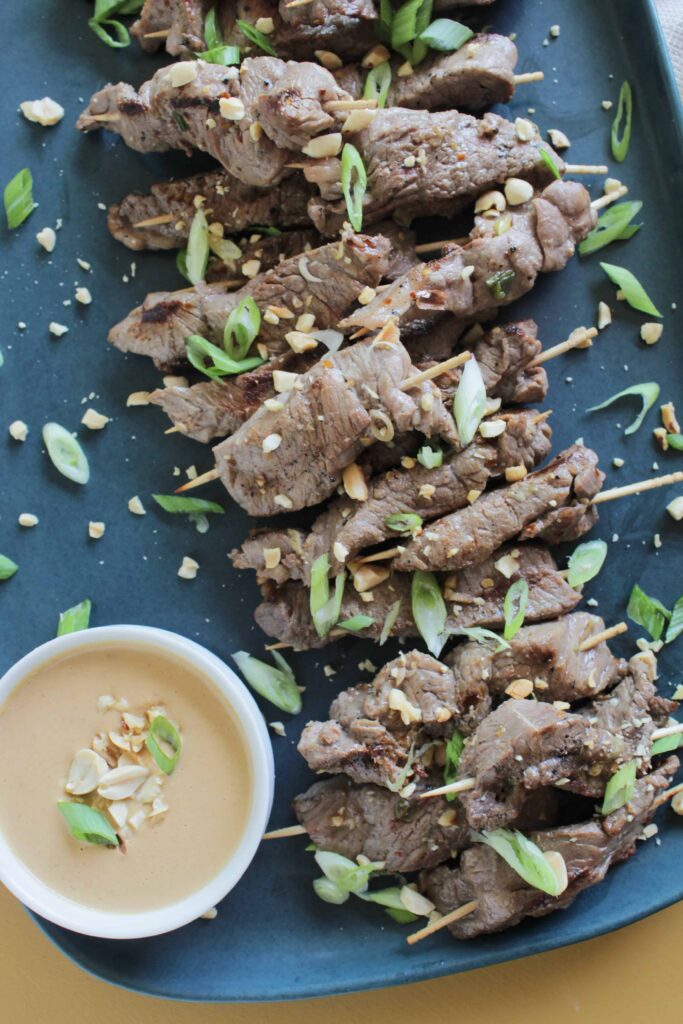 asian marinated beef brochettes