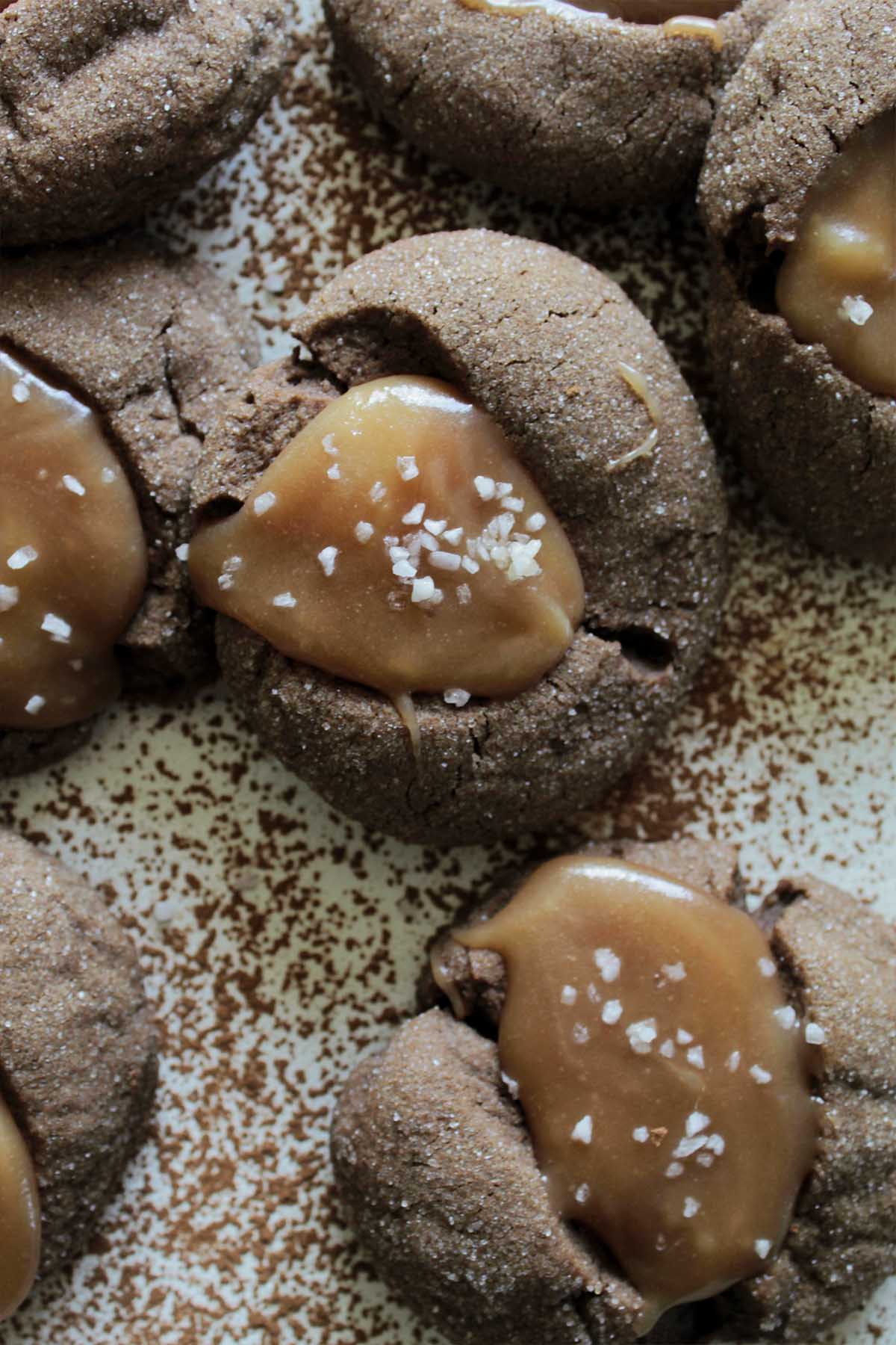 caramel thumbprint cookies