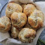 challah rolls with seeds.