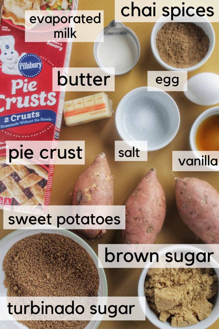 sweet potato pie ingredients