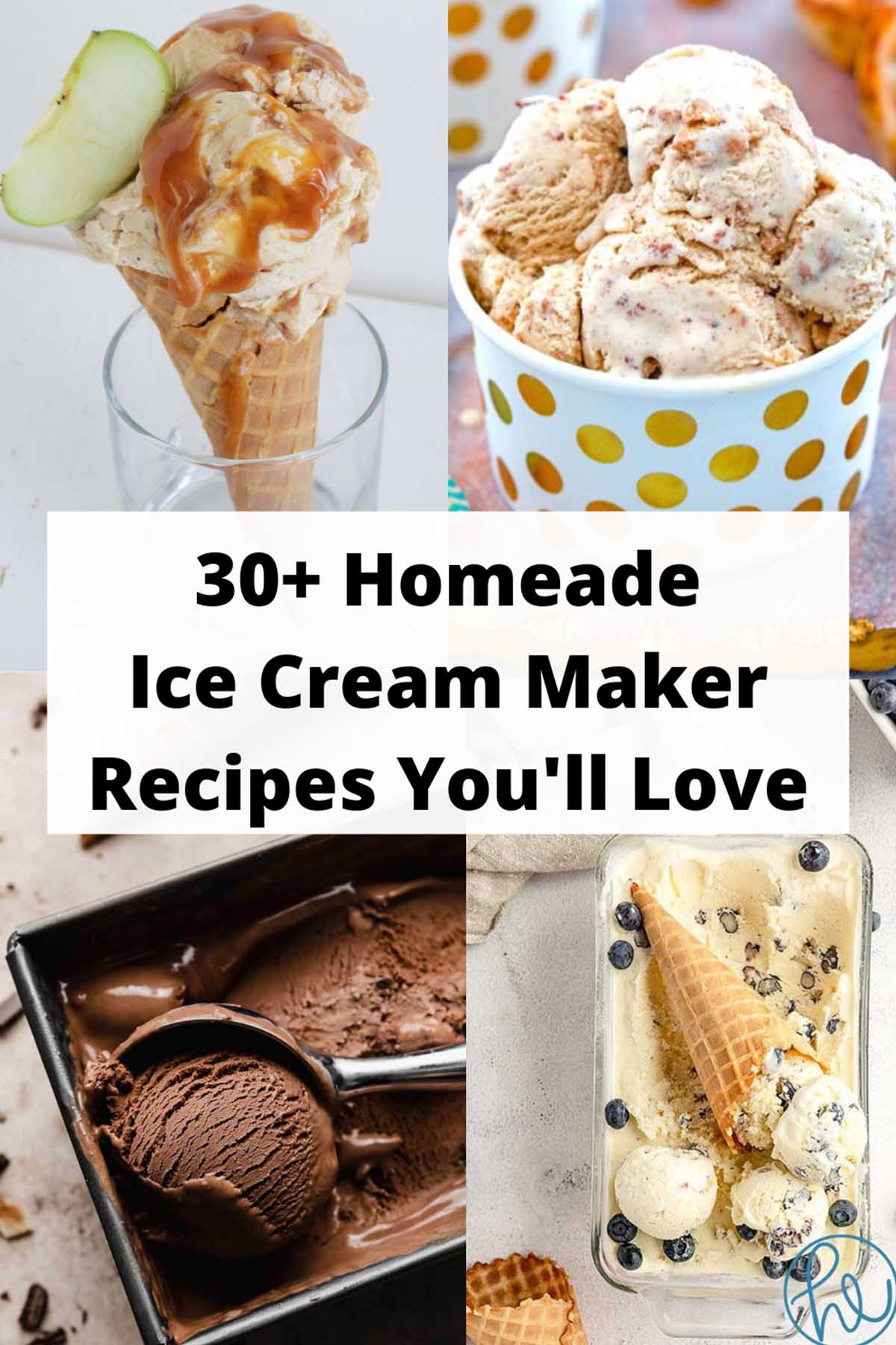 30+ Homemade Ice Cream Maker Recipes You'll Love 1 upside down ice cream cone filled with apple ice cream.
