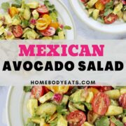 Mexican avocado salad Pinterest pin.