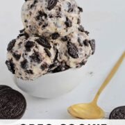 Oreo cookie ice cream Pinterest pin.