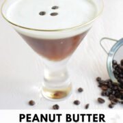 peanut butter espresso martini Pinterest pin.