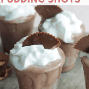 five ingredient skrewball pudding shots Pinterest pin.