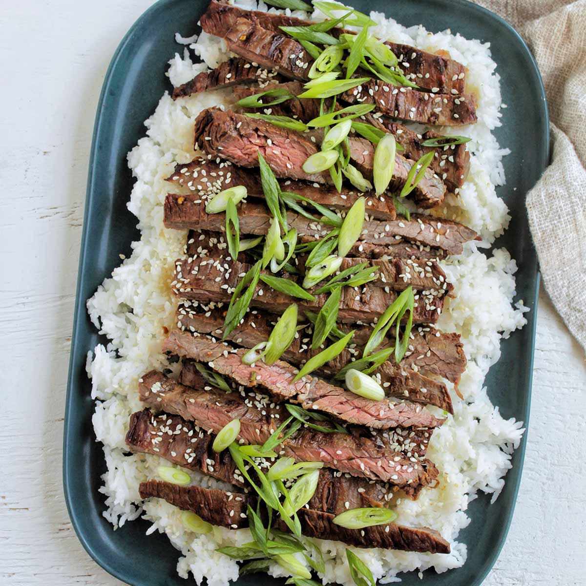 Asian marinated 2025 skirt steak