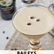 Baileys espresso martini Pinterest pin.