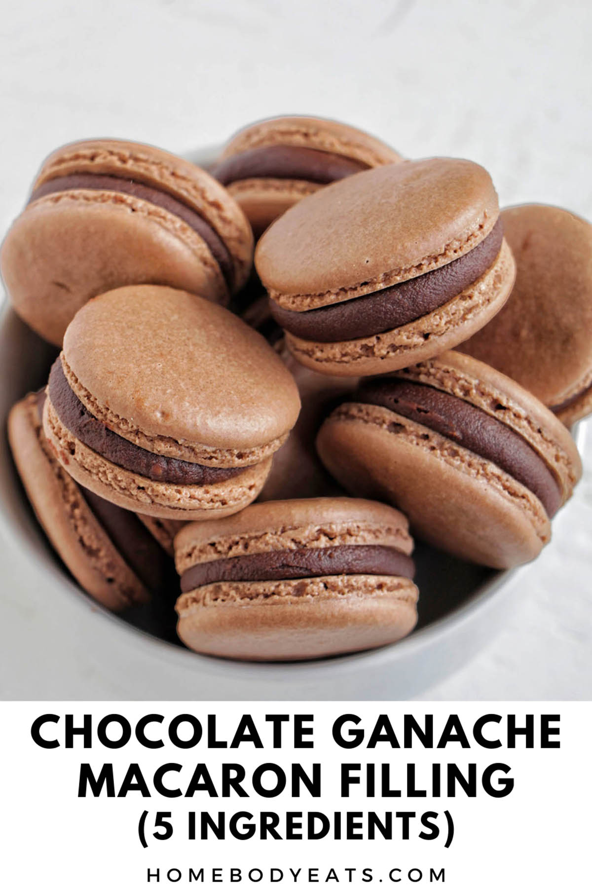 Chocolate Ganache Macaron Filling (5 Ingredients) Homebody Eats