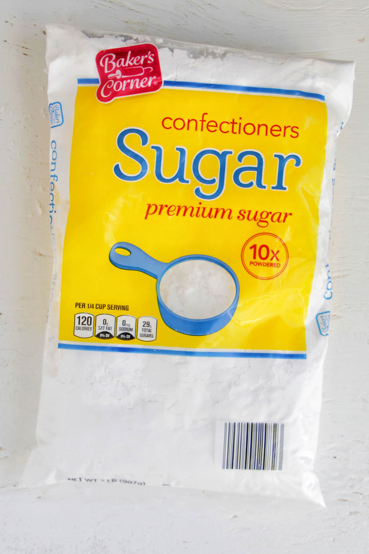 bag of confectioners' sugar.