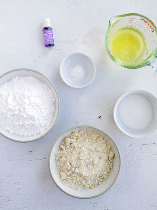 macaron ingredients.