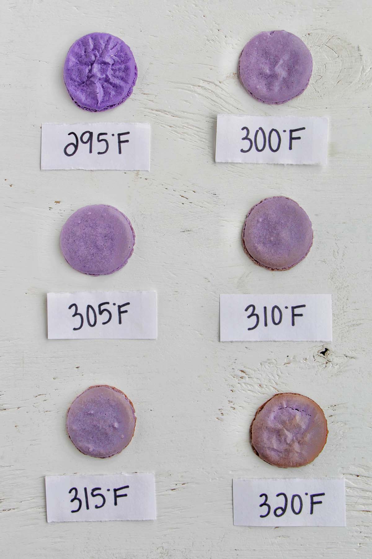 Test of the oven temperature stability, the different colors represent