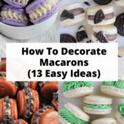 how to decorate macarons Pinterest pins.