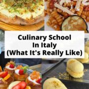 culinary school in Italy (what it's really like) Pinterest pin.