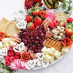 Valentine's Day charcuterie board.