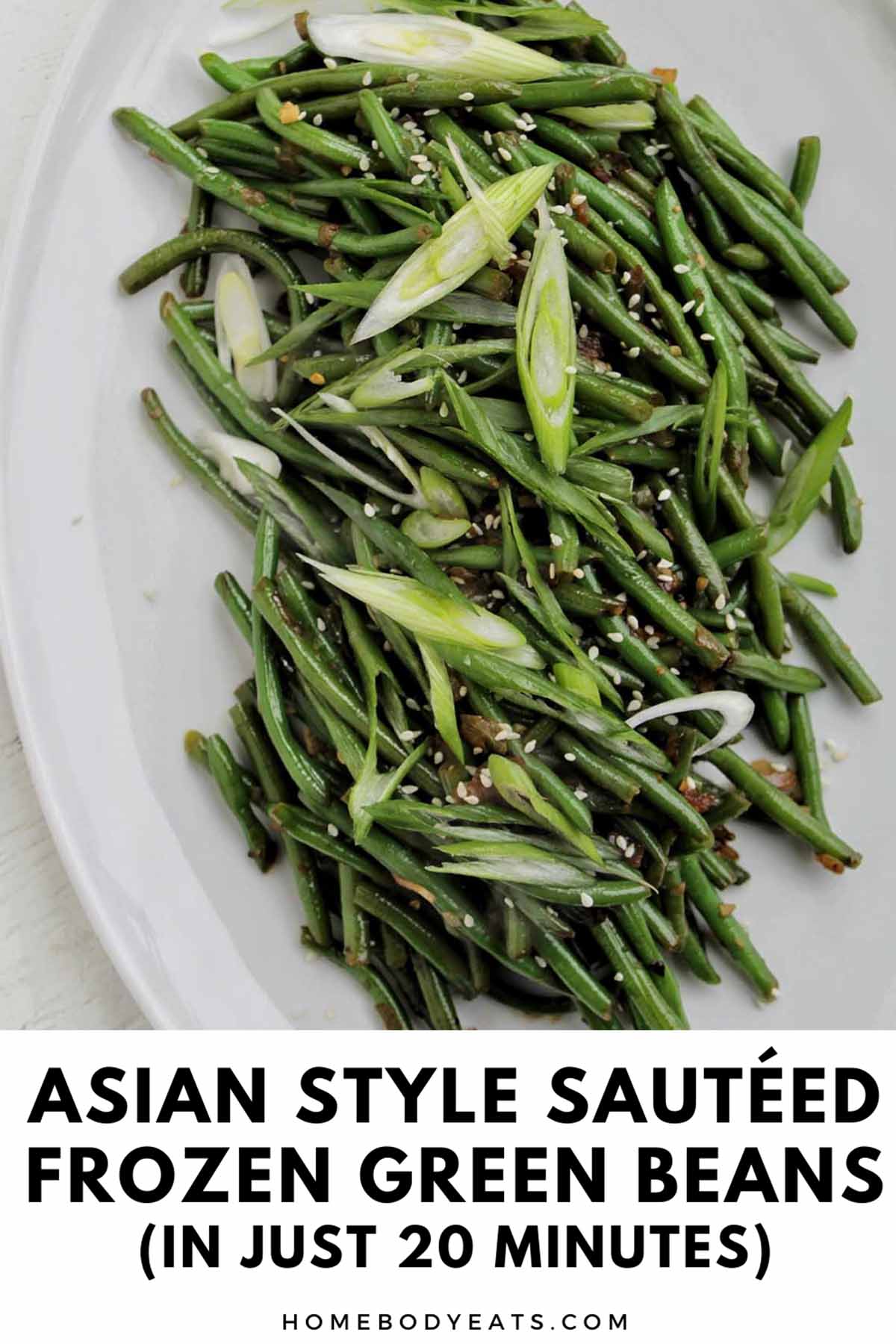 Asian Style Sautéed Frozen Green Beans - Homebody Eats