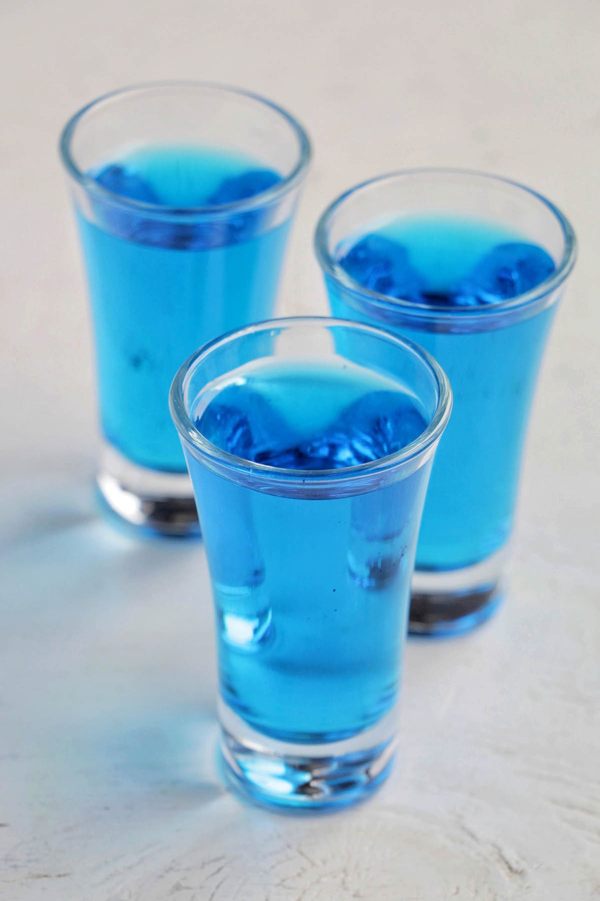 three blue sapphire alpine shots.