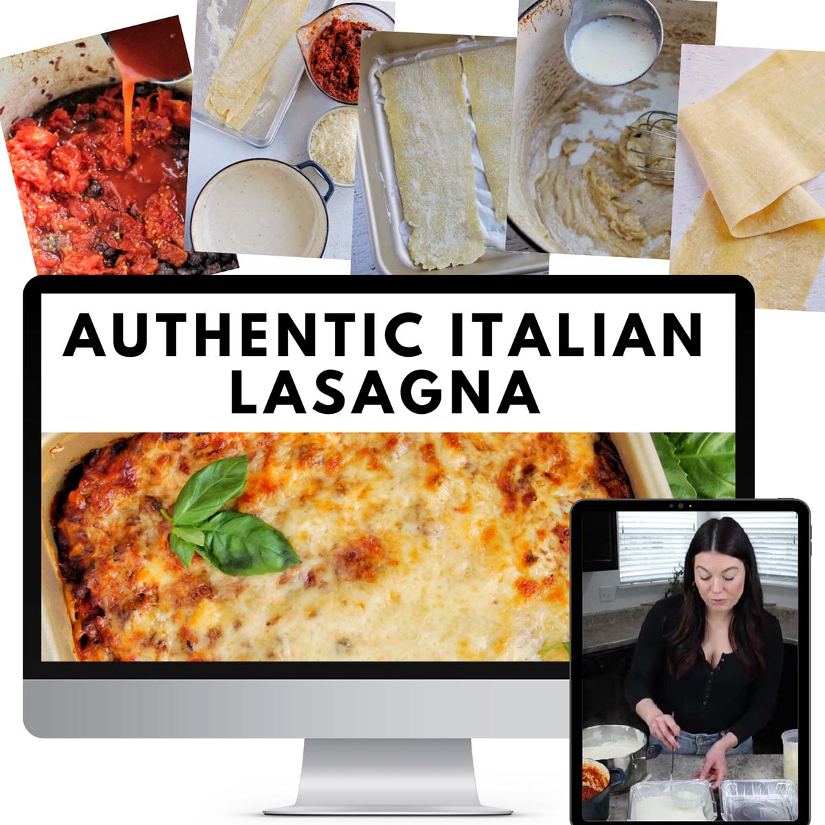 authentic Italian lasagna course preview.
