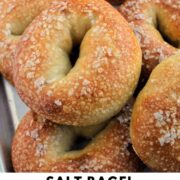 salt bagels with text overlay.