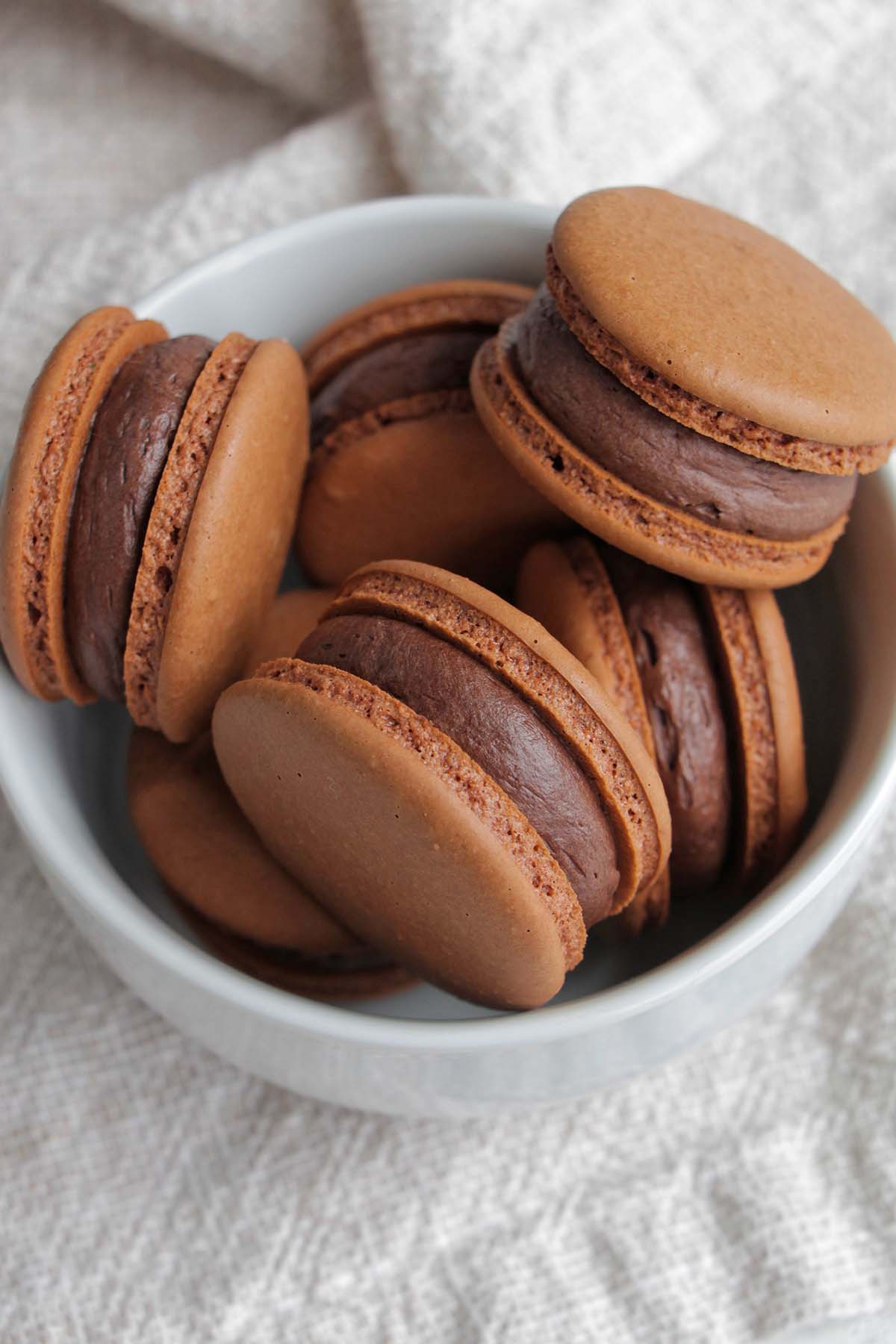 chocolate mascarpone macarons.