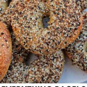 everything bagels with text overlay.