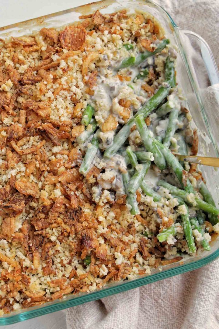 Green Bean Casserole (With Frozen Green Beans) - Homebody Eats