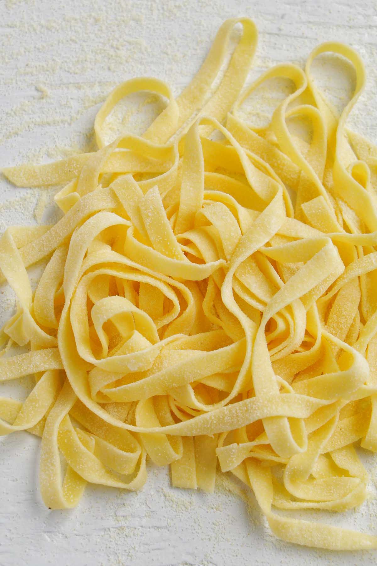 tagliatelle pasta.