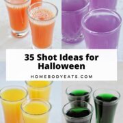 orange, purple, yellow, and green shots with text overlay.