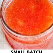 plum jam with text overlay.